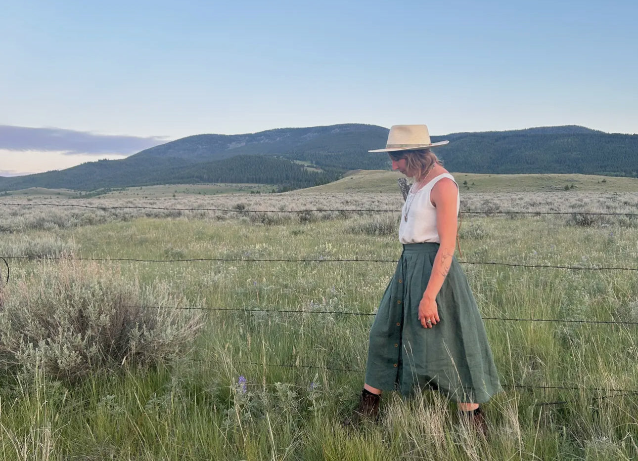 Linen Field Skirt