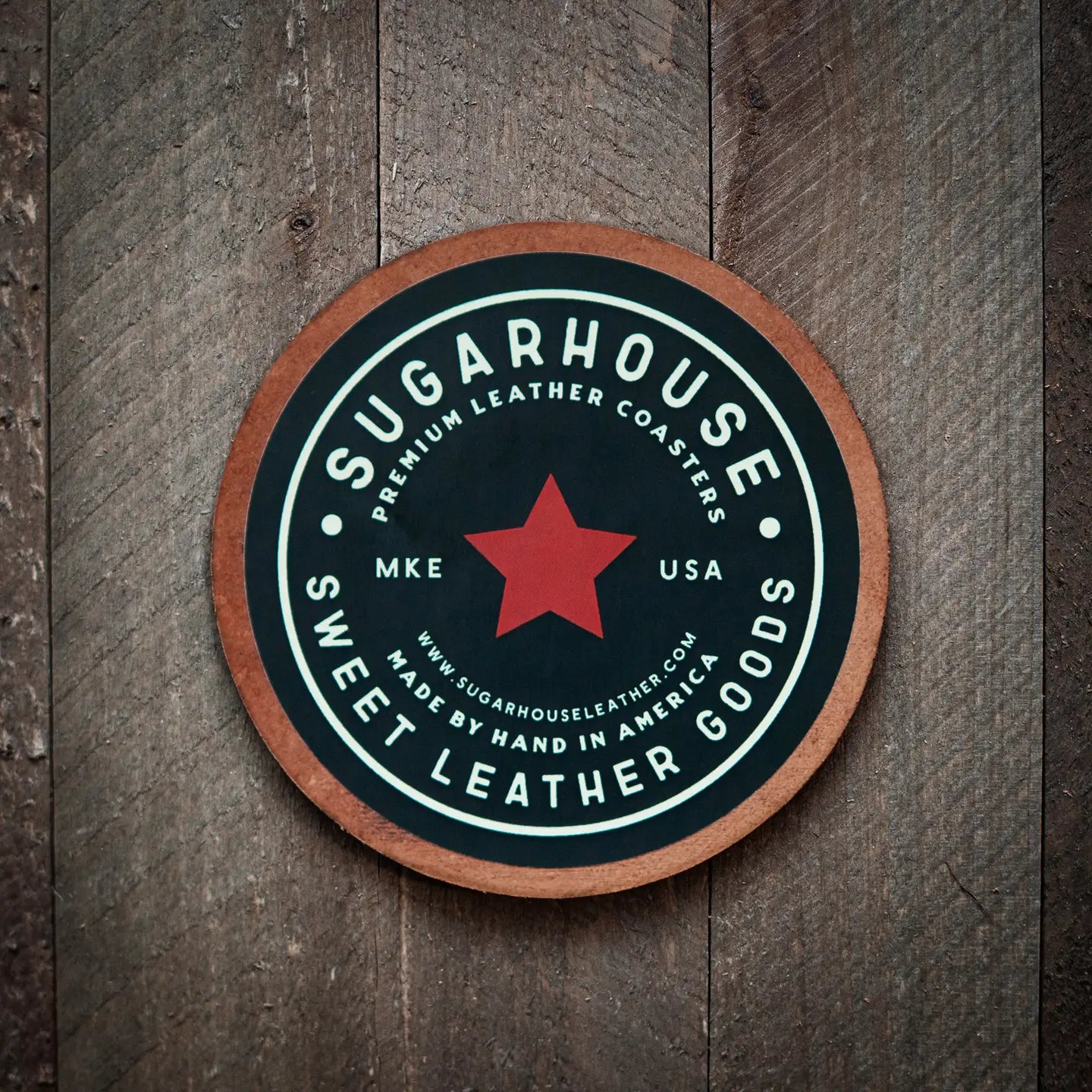 Sugarhouse Leather Coasters