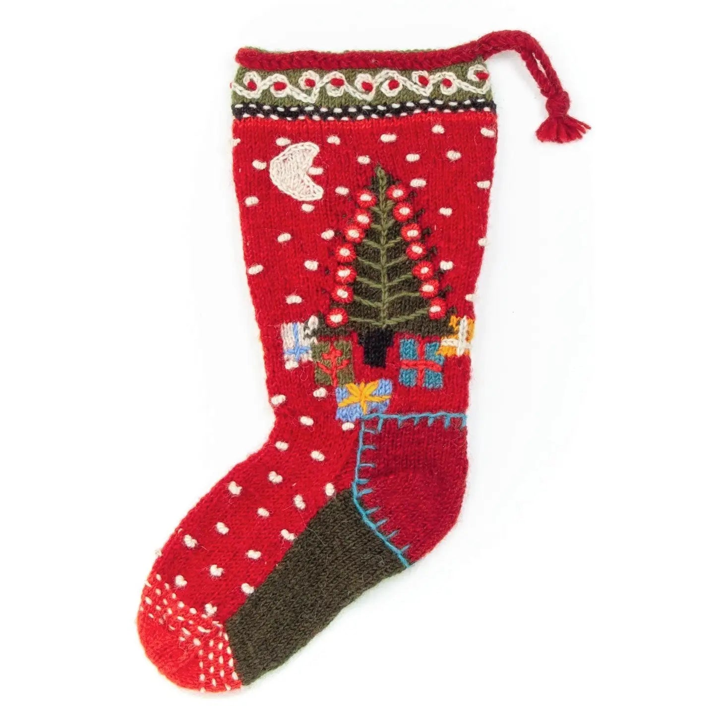 Handknit wool stockings