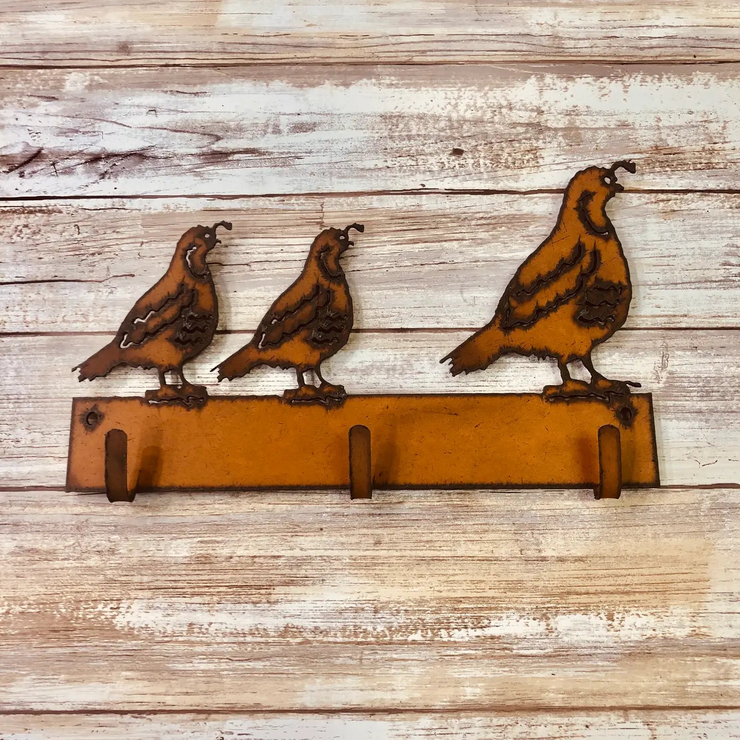 Southwestern Quail Family Triple Key Hook