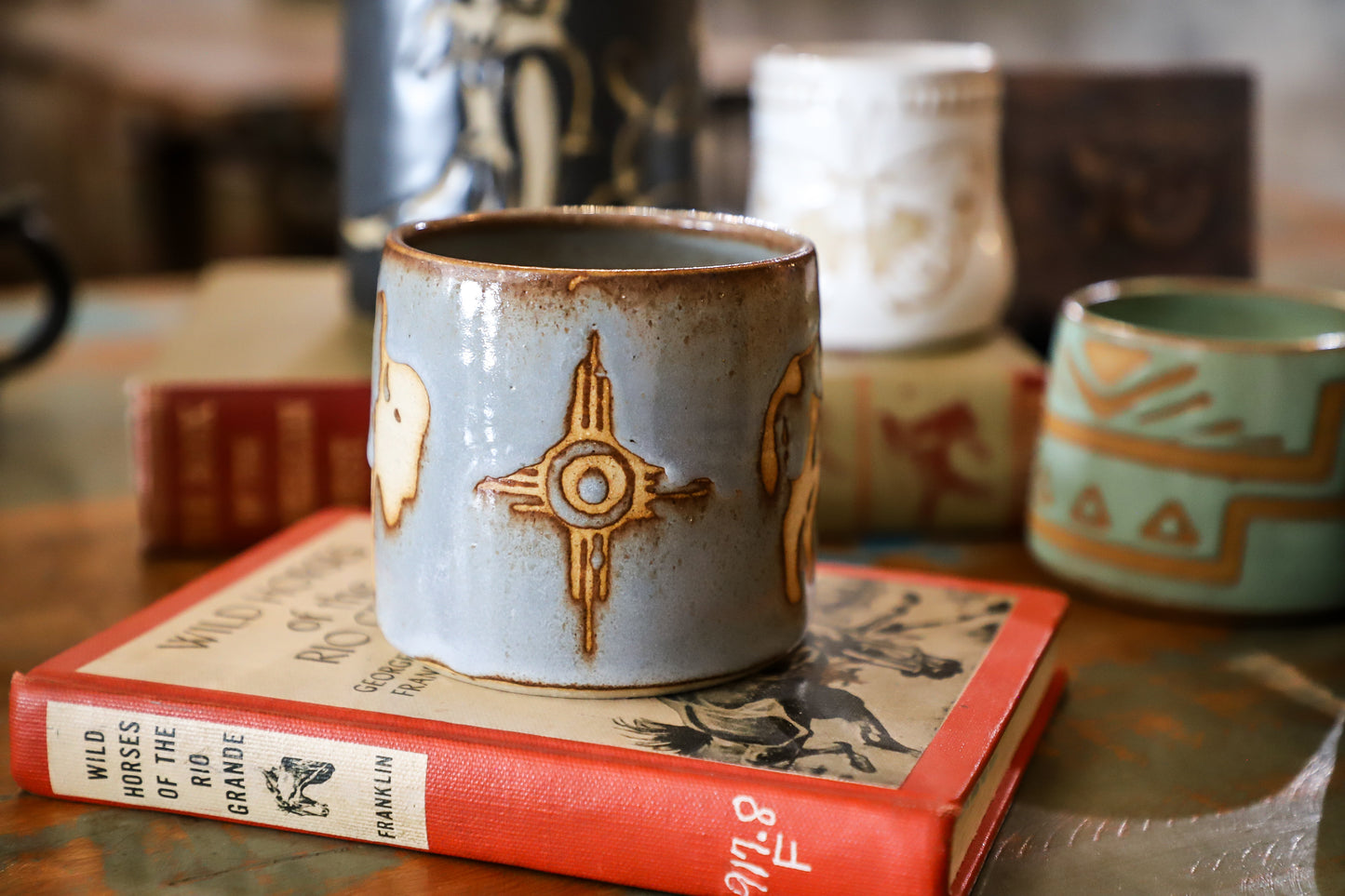 Imperfect bison mug