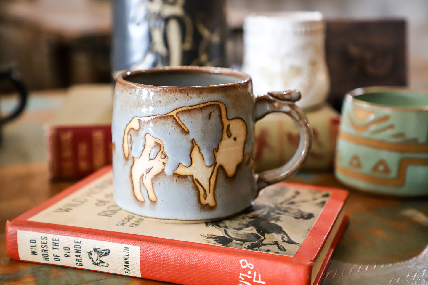 Imperfect bison mug