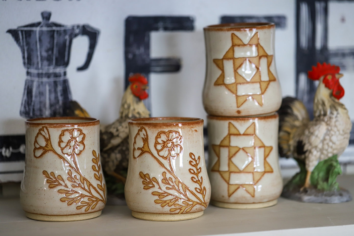 Floral sipper cup PREORDER