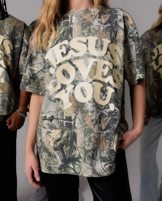 Jesus Loves You Camo Tee