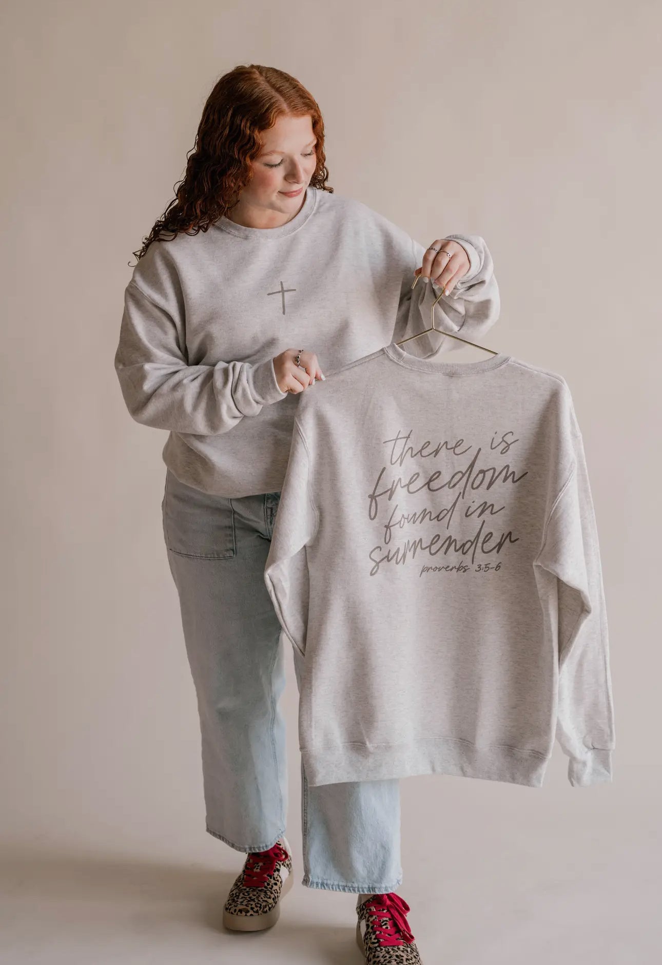 Freedom in surrender pullover