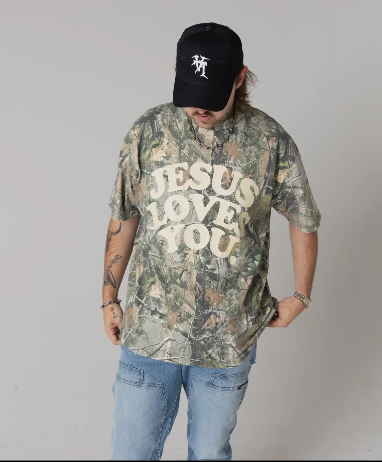 Jesus Loves You Camo Tee