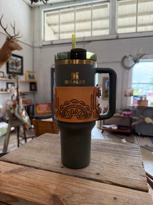 Hand Tooled Leather Stanley Wraps