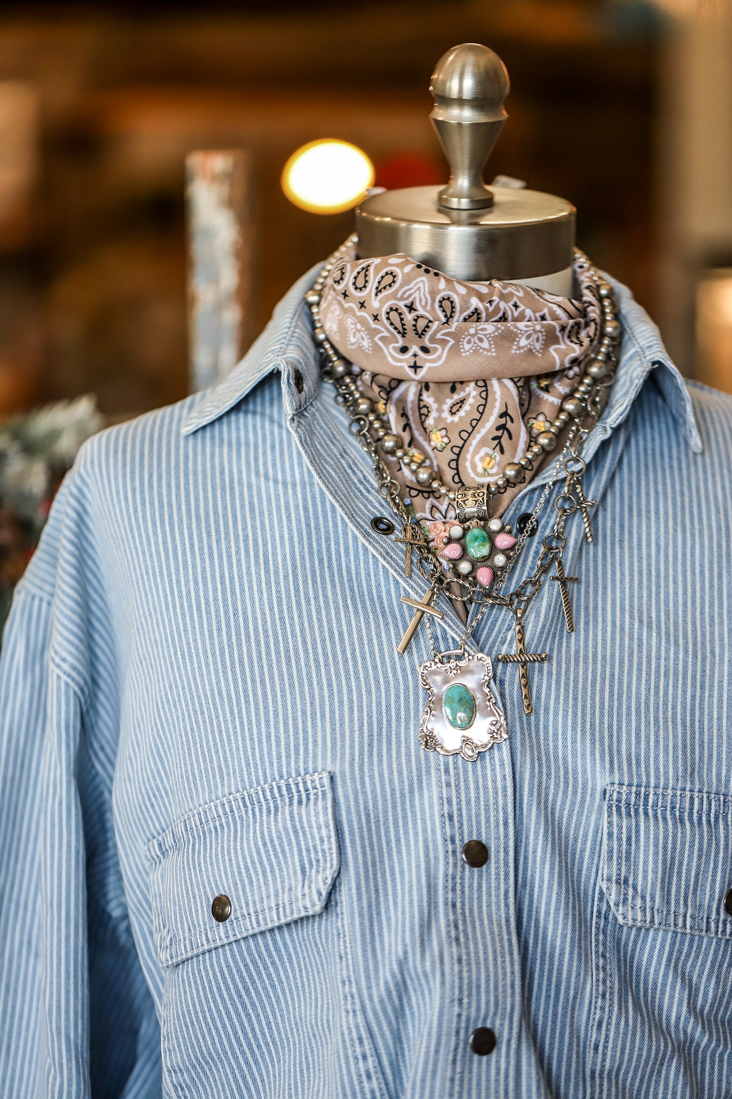 Oversized Pinstripe Button down