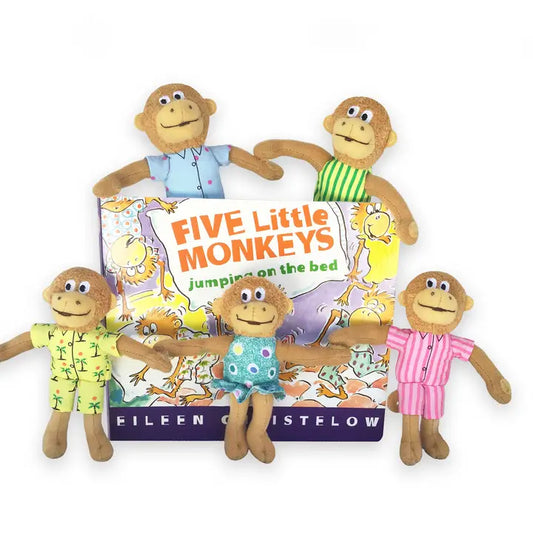 Five Little Monkeys Book & Finger Puppets