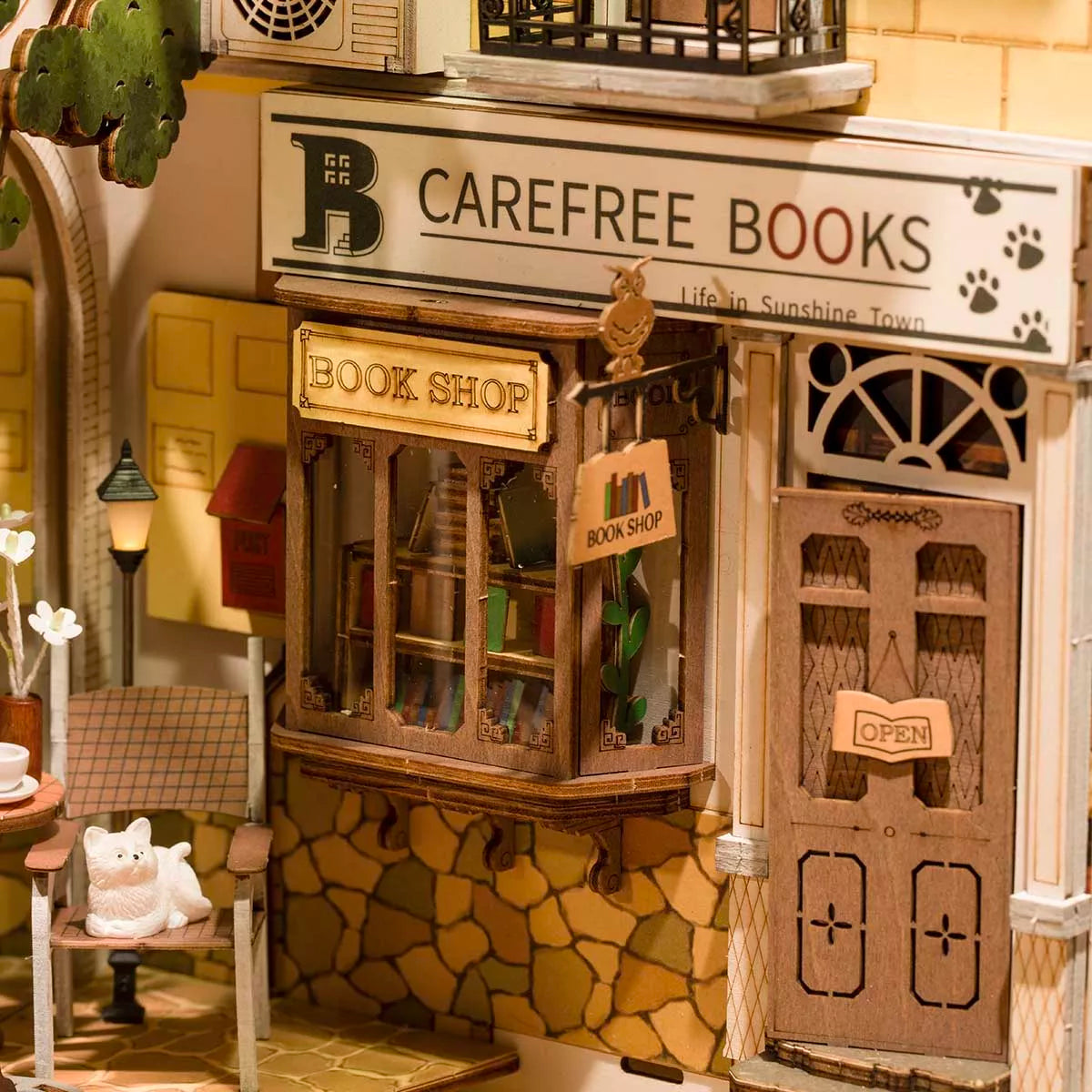 Diy Miniature House Book Nook Kit: Sunshine Town