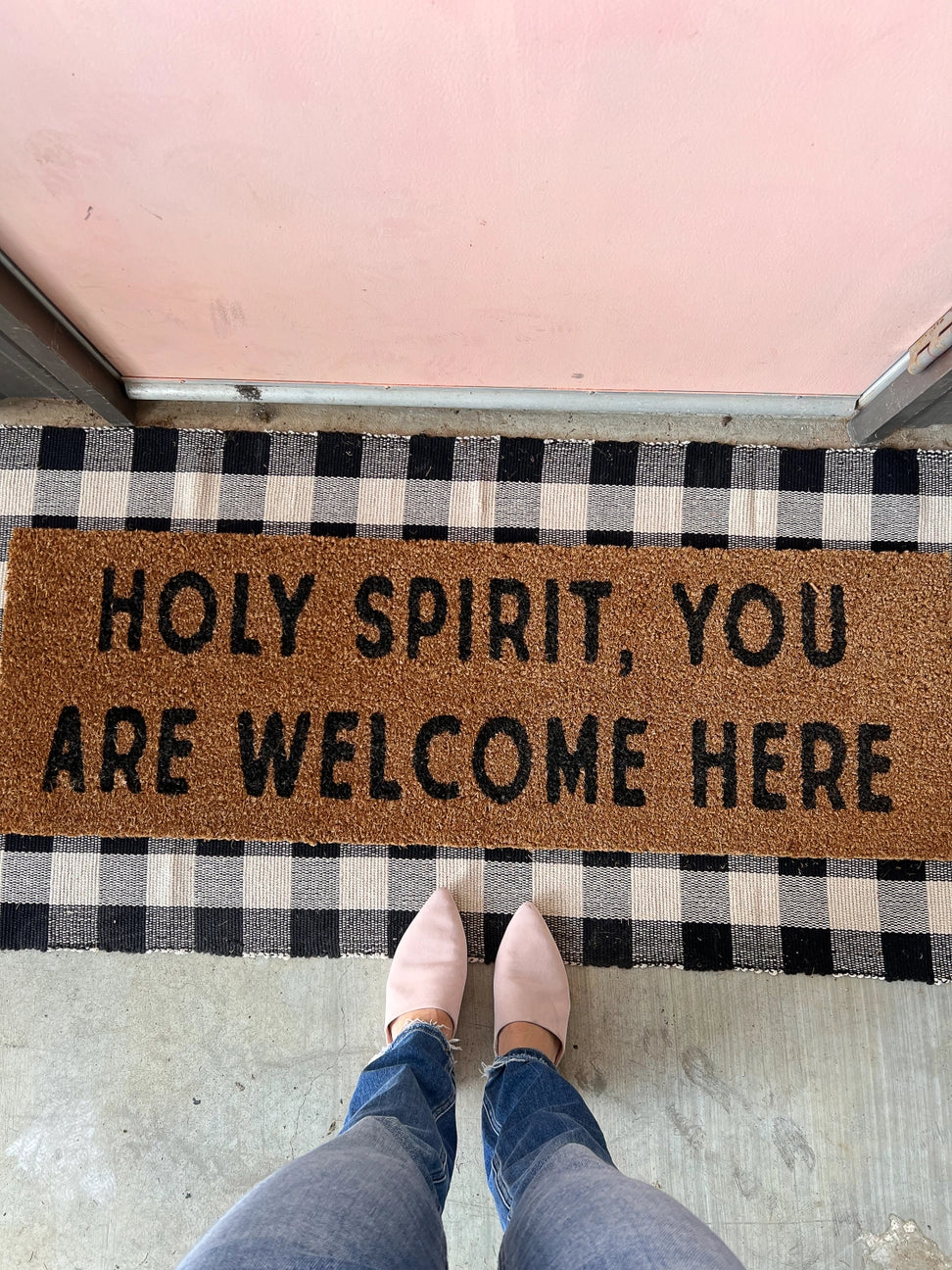 Holy Spirit XL doormat