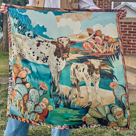 Shades of Texas Silk Scarf