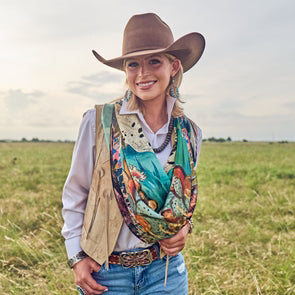 Shades of Texas Silk Scarf