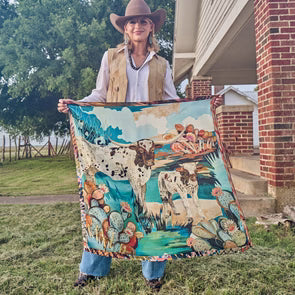 Shades of Texas Silk Scarf