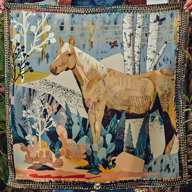 Palomino silk scarf