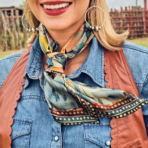 Palomino silk scarf