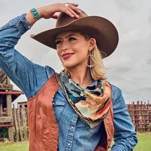 Palomino silk scarf