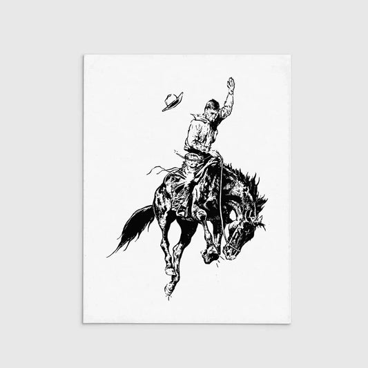 R. Rebellion Cowboy Letterpress Print
