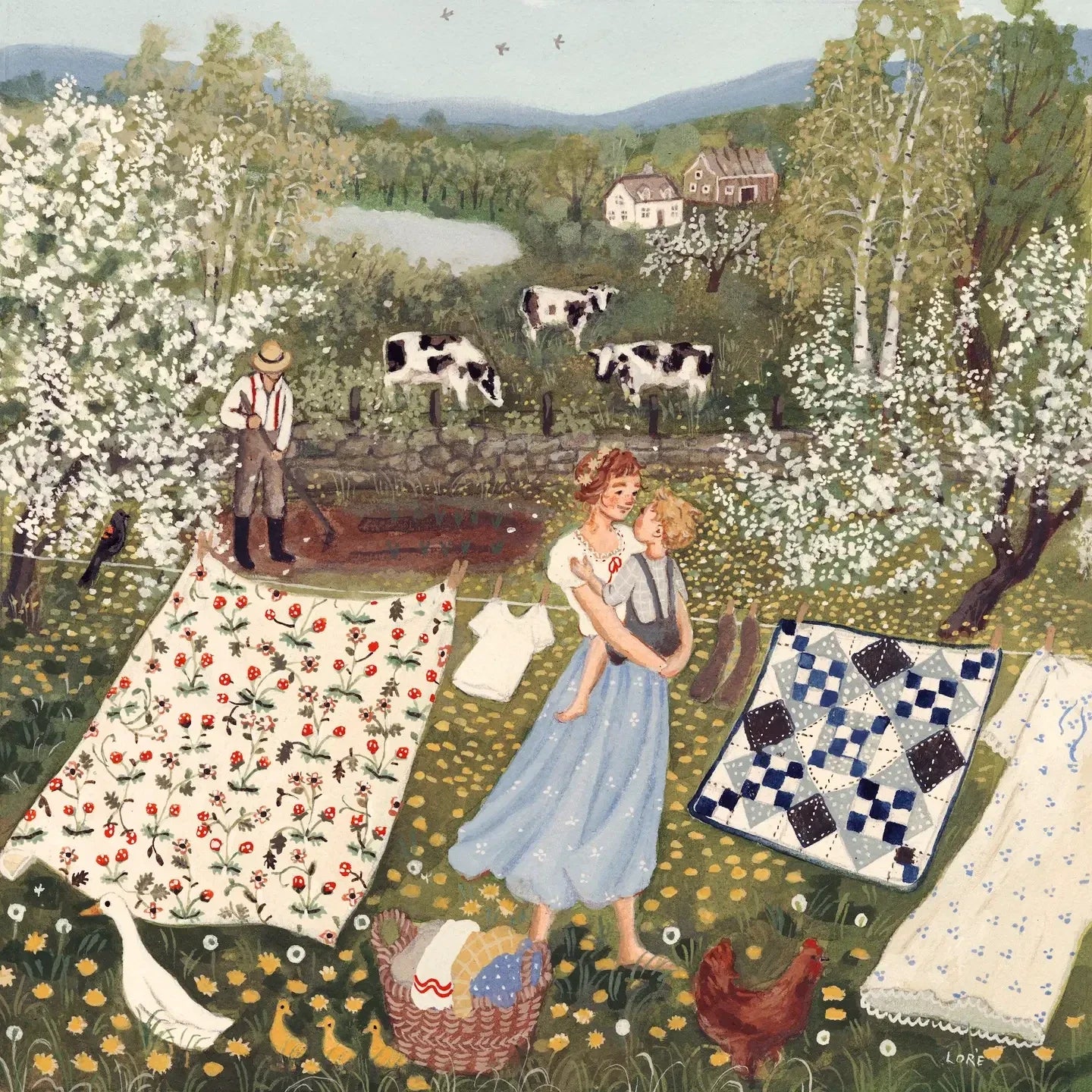 Buttercup 8x8 Art Print