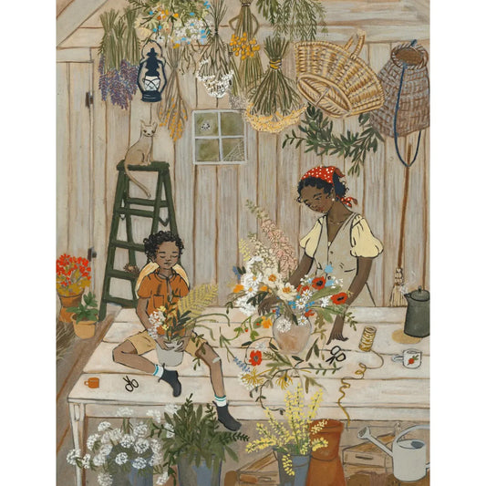 Mother and Son Florists 8x10 Art Print