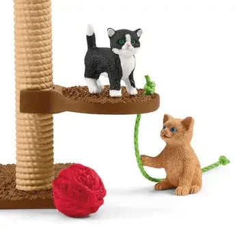 Playtime For Cute Cats Farm Figurine Toys Play Set