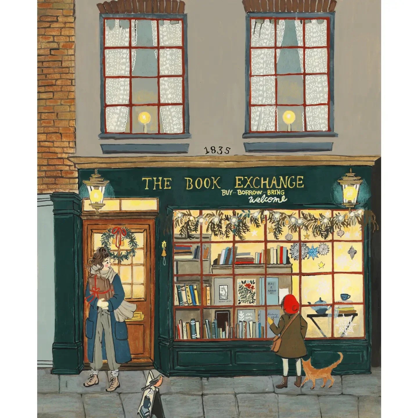 The Book Exchange 8x10 Art Print