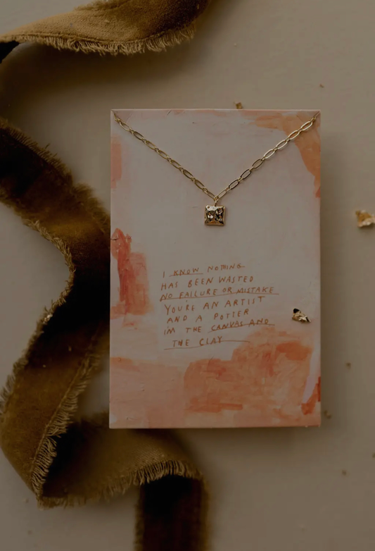 Canvas + Clay Necklace