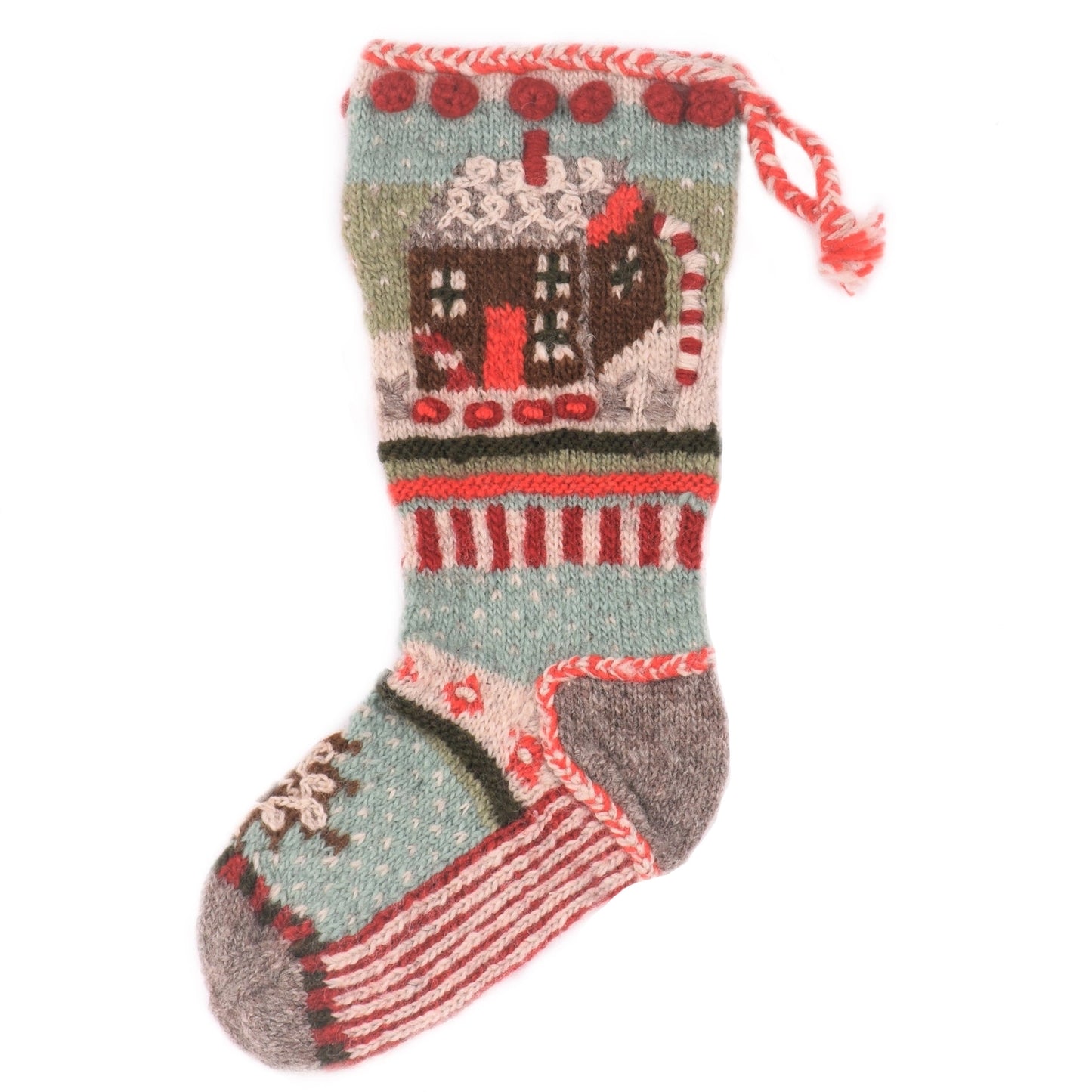 Handknit wool stockings