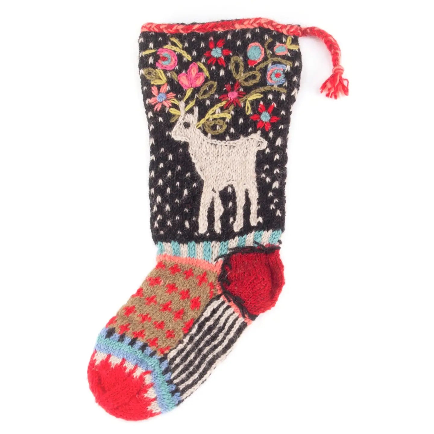 Handknit wool stockings