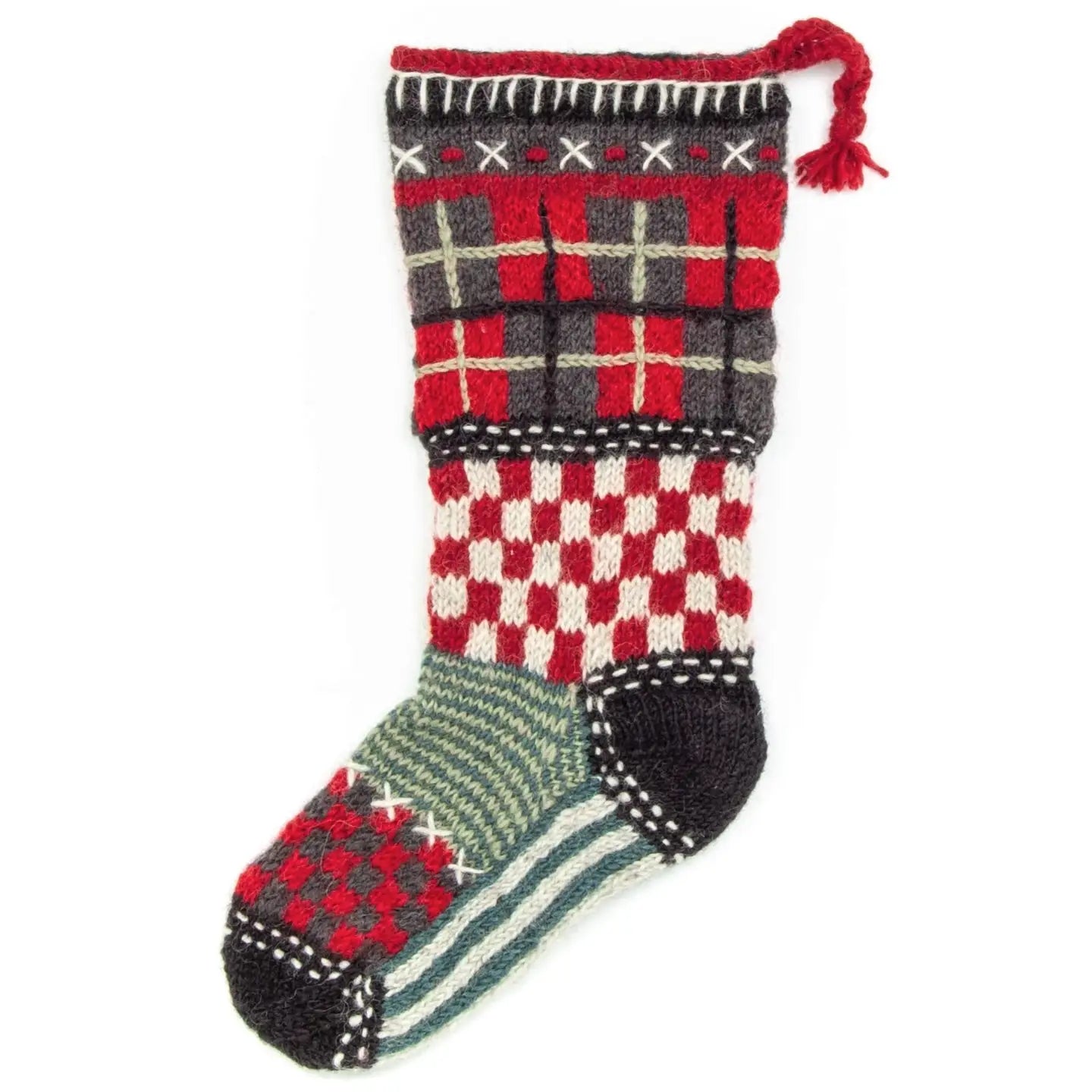 Handknit wool stockings