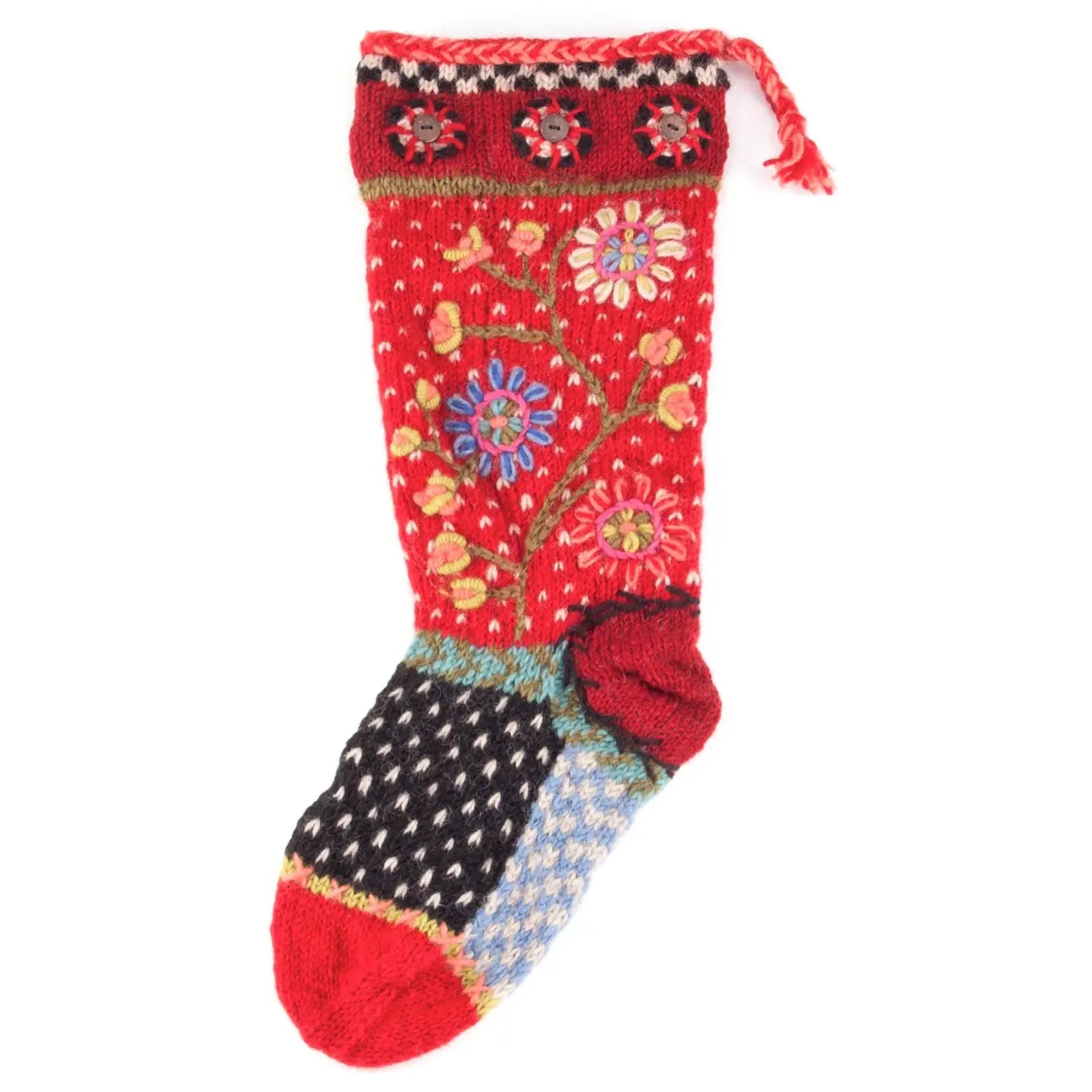 Handknit wool stockings