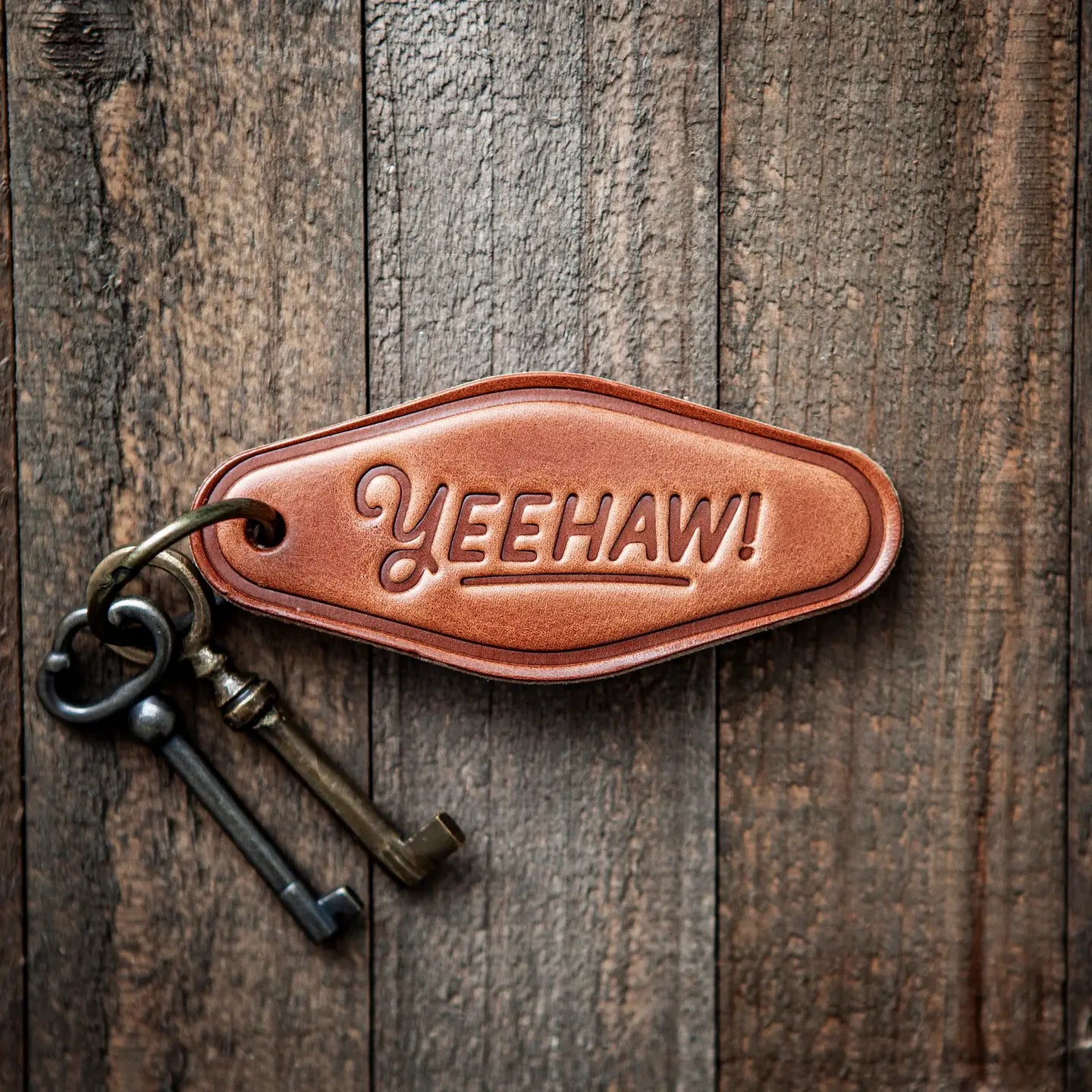 Sugarhouse leather keychains